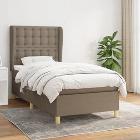 ΚΡΕΒΑΤΙ BOXSPRING ΜΕ ΣΤΡΩΜΑ TAUPE 90X200 ΕΚ. ΥΦΑΣΜΑΤΙΝΟ 3128817