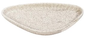 Πιάτο Γλυκού Τριγωνικό Stoneware Gobi White-Sand Matte ESPIEL 15x8,5x2εκ. OW2030K6