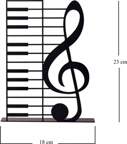 Διακοσμητικό Χώρου Μαύρο LEFT KEY 23x18x18,14