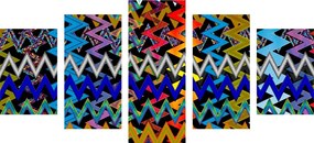 Εικόνα 5 μερών όμορφο μοτίβο σε χρώματα