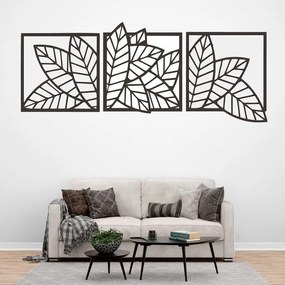 Σετ των 2 Intra απο ξύλο plywood 3mm-4mm πάχος – ξύλο Leaves Wall Art for Home Decor 3 Panels 15x20 cm INTRAVECTRY-MY555344