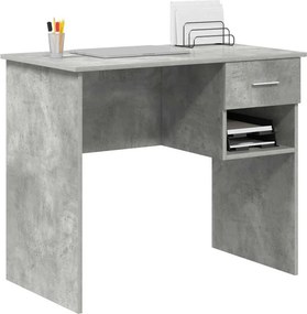 vidaXL Γραφείο Σκυρόδεμα Γκρι 90 x 49 x 75 cm Επεξεργασμένο Ξύλο