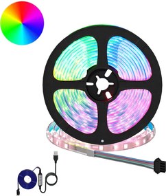 vidaXL Λωρίδα LED 12 pcs Μαύρο και Διαφανές 4700 χιλ