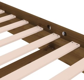 vidaXL Πλαίσιο Κρεβατιού Μελί 75x190 εκ. Ξύλο Πεύκου Small Single