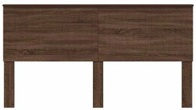 vidaXL Κεφαλάρι με κεφαλάρι Καφέ δρυς 180 cm Επεξεργασμένο ξύλο