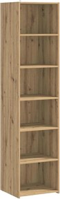 vidaXL Πλαϊνό γραφείο Artisan Δρυς 45 x 41 x 185 εκ.