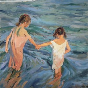 Αναπαραγωγή Children in the Sea, 1909, Sorolla y Bastida, Joaquin