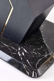 VINCENZO table white marble, leg black/gold DIOMMI V-CH-VINCENZO-ST