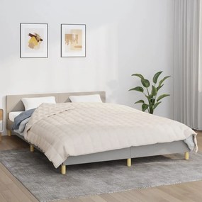 Κουβέρτα Βαρύτητας Ανοιχτό Κρεμ 220 x 240 εκ. 11 κ. Υφασμάτινη - Κρεμ