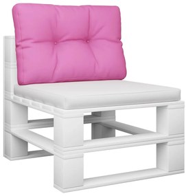 vidaXL Μαξιλάρι Παλέτας Ροζ 50 x 40 x 12 εκ. Υφασμάτινο
