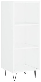 vidaXL Ντουλάπι Λευκό 34,5 x 34 x 180 εκ. από Επεξεργασμένο Ξύλο
