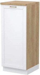 Επιδαπέδιο ντουλάπι ψηλό Tahoma K14-60-1KF-Δρυς - Λευκό ματ