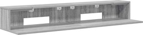 vidaXL Γραφείο Στούντιο Γκρι Sonoma 152 x 36 x 19,5 εκ.