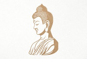 Σετ των 3 Intra απο ξύλο plywood 3mm-4mm πάχος κοπής με χαρακτικό άγαλμα του Βούδα Δίασταση 7x7 cm INTRAFABR-96246209