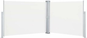 vidaXL Σκίαστρο Πλαϊνό Συρόμενο Κρεμ 140 x 1000 εκ.