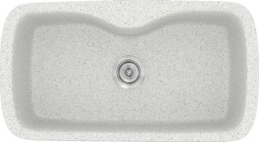 Kitchen Sink Sanitec Classic 321 Inset 83x51 cm Granite White