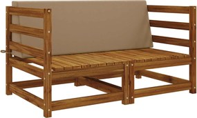vidaXL Μαξιλάρι πλάτης SOEST 100% Πολυεστέρας Taupe 120 x 20 x 40 cm