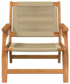 vidaXL Εξωτερικά Έπιπλα 2 pcs Μπεζ 78 x 67 x 73εκ. Μασίφ ξύλο ακακίας