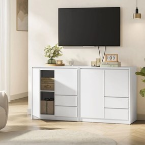 Ντουλάπι Δαπέδου Με 2 Συρτάρια (70x40x74.5) Vasagle BBK243W01V1