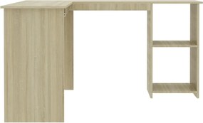 vidaXL Γραφείο Γωνιακό Sonoma Δρυς 120 x 140 x 75 εκ. από Επεξ. Ξύλο