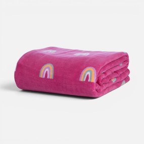 Κουβέρτα Fleece Μονή (160x220) Nef-Nef Homeware Junior Rainbow Mood