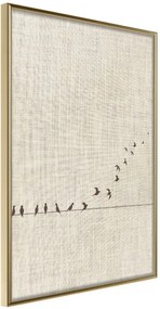 Αφίσα - Learning to Fly - 20x30 - Χρυσό - Χωρίς πασπαρτού