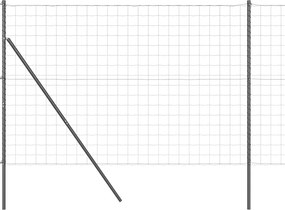 vidaXL Τεντώτο με στήριγμα Γκρι 1,5 x 10 m Ατσάλι