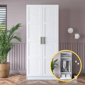 Ντουλάπα Λευκό BREMI 90x57.5x210