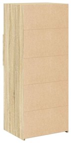 vidaXL Ντουλάπι Sonoma Δρυς 50x42,5x124 εκ. από Επεξεργασμένο Ξύλο