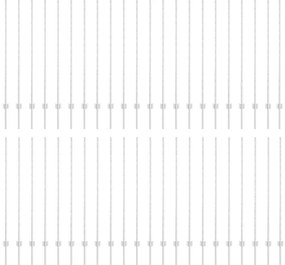 vidaXL Πό posts φράχτη 44 pcs Ασημί 180 εκ. Ατσάλι