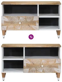 ντουλάπι τηλεόρασης vidaXL 80x33,5x46 cm μασίφ ξύλο Mango