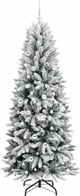 vidaXL Τεχνητό Χριστουγεννιάτικο Δέντρο με 300 LED Λευκό 210 cm