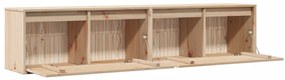 vidaXL Ντουλάπια Τοίχου 2 τεμ. 80 x 30 x 35 εκ. από Μασίφ Ξύλο Πεύκου