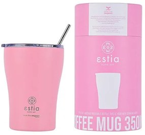 Estia Θερμός Coffee Mug Save The Aegean 350ml Blossom Rose 01-12472