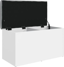 vidaXL Πάγκος Αποθήκευσης Λευκός 82x42x45 εκ. από Τεχνητό Ξύλο