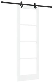 vidaXL Συρόμενη Πόρτα ORKDAL Λευκό 78 x 232 cm Ξύλο και μέταλλο