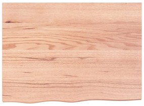 vidaXL Πάγκος Μπάνιου Αν. Καφέ 80x60x(2-4) εκ. Επεξεργ. Μασίφ Ξύλο