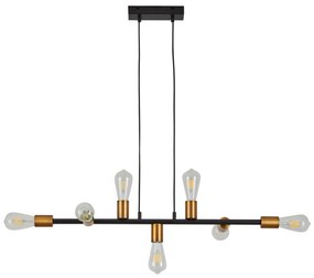 SE21-AB-85 CODY ANTIQUE BNRASS &amp; BLACK METAL PENDANT Δ4 HOMELIGHTING 77-8240