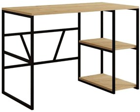 Γραφείο Caste 495SSE1504 120x60x74cm Oak-Black