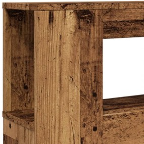 LED κεφαλάρι Παλιό ξύλο 180x18,5x103,5 cm Κατασκευασμένο ξύλο - Καφέ