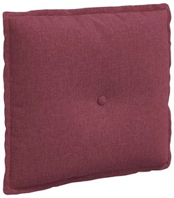 vidaXL Μαξιλάρι Πλάτης Κόκκινο 50 x 19 x 45 εκ ύφασμα