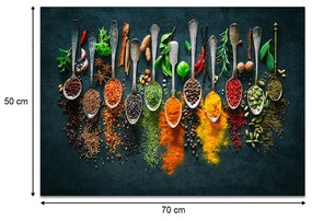 Πίνακας σε καμβά "Spices" Megapap ψηφιακής εκτύπωσης 70x50x3εκ.