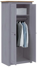 vidaXL Ντουλάπα Γκρι 80 x 50 x 171,5 εκ. από Μασίφ Ξύλο Πεύκου Panama
