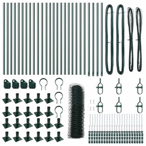 vidaXL Στύλος Περιφράξεων Πράσινο 50 x 0,5 m (36 mm πλέγμα)