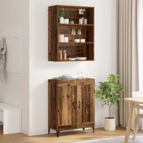 vidaXL Highboard 2 pcs Παλαιό ξύλο Επεξεργασμένο ξύλο