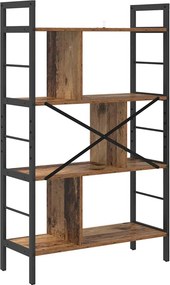 vidaXL Ράφι Βιβλίων 7 επιπέδων 75 x 30 x 123,5 εκ. Επεξεργασμένο Ξύλο