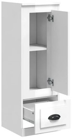 vidaXL Ντουλάπι Γυαλιστερό λευκό 36x35,5x103,5 από Επεξεργασμένο Ξύλο
