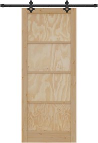 vidaXL Συρόμενη Πόρτα ORKDAL 86 x 211 cm Επεξεργασμένο Ξύλο Φυσικό