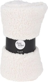 Κουβέρτα teddy fleece εκρού 150x120εκ.