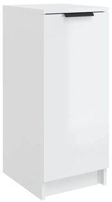 Παπουτσοθήκη Γυαλιστερό Λευκό 30x35x70 εκ. Επεξεργασμένο Ξύλο - Λευκό